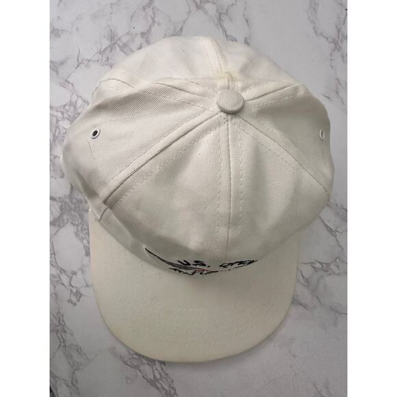 US Open 1993 Golf Tournament Baltusrol Club NJ Hat Cap Ball White Vtg Elastic - Picture 3 of 4